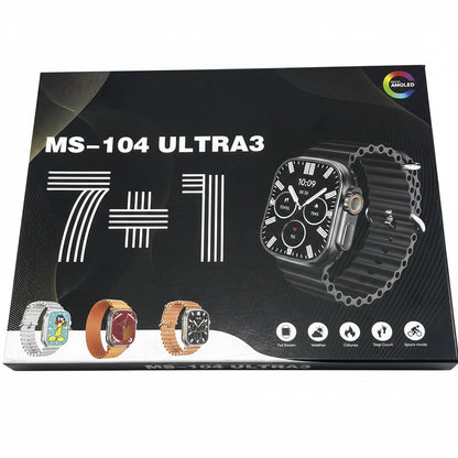 Ultra 3 Smartwatch – Premium Edition with 7 Straps