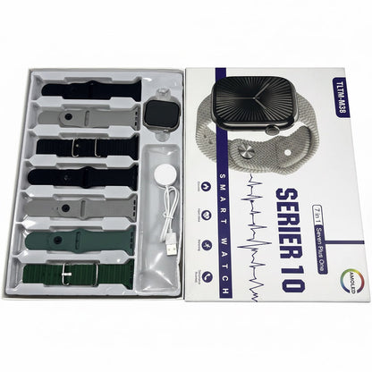 M38 Series 10 Smartwatch – Premium Edition with 7 Straps