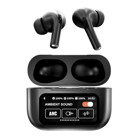 A9 Pro Signature Series Wireless Earbuds – ANC + ENC, Bluetooth & Digital Display