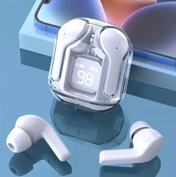 Air 31 TWS Transparent Earbuds – High Bass, Smart Display, Bluetooth 5.3